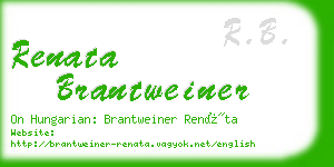 renata brantweiner business card